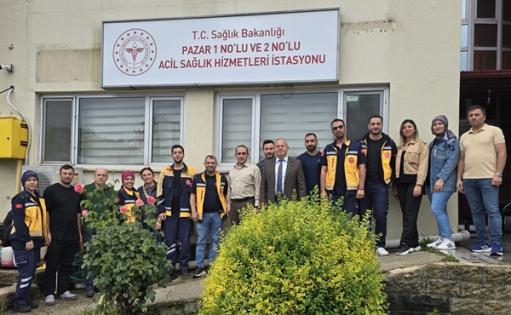 Opr. Dr. Talip Başak, Pazar’da 112 Çalışanlarının Taleplerini Dinledi