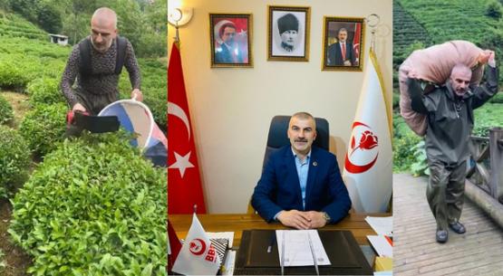 BBP Rize İl Başkanı Özçelik: ”Hükümet, üreticisini tefecinin eline bırakıyor”