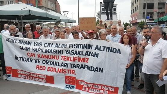 CHP, Pazar’da Çay üreticilerinin sesini yükseltti